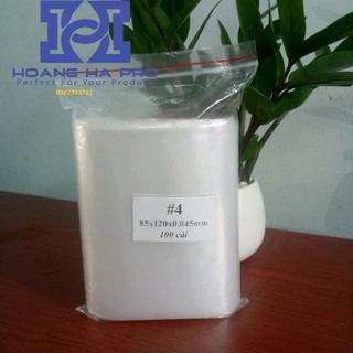 Túi zipper số 4 kích thước 8,5x12x 0.004cm