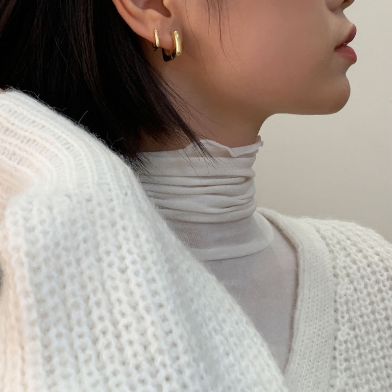 Khuyên Tai Nữ Hình Vuông Thời Trang Hàn