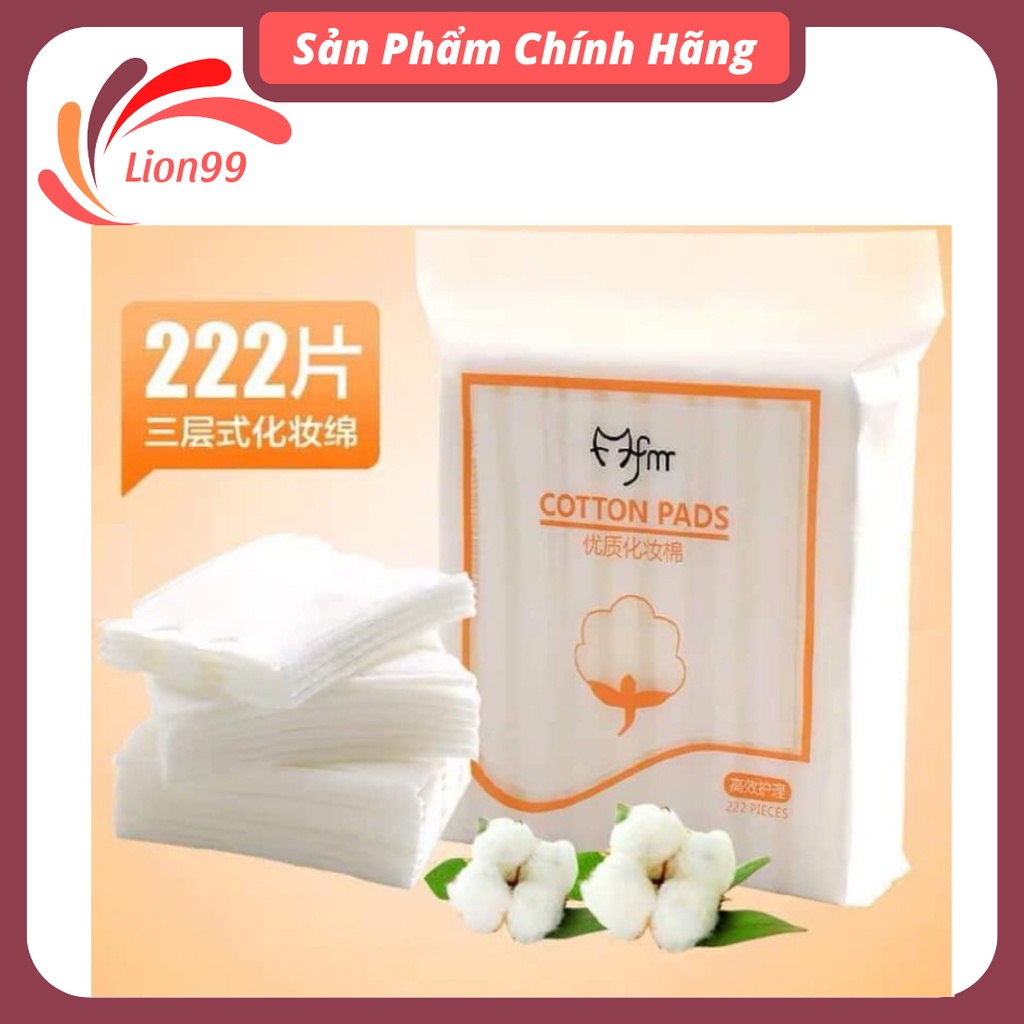 Bông tẩy trang Cotton Pads 222 miếng siêu tiện lợi 3 lớp