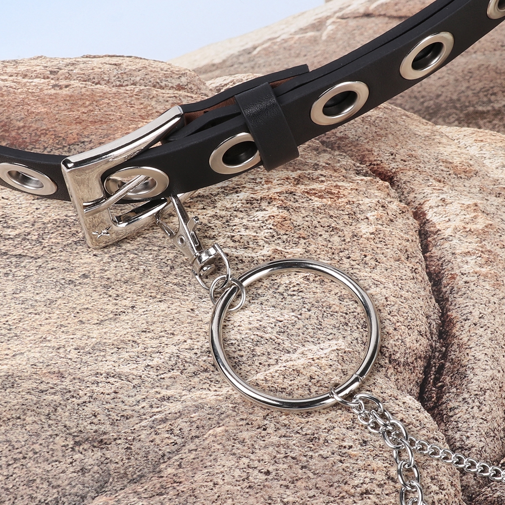 Thắt Lưng Kim Loại Phối Tua Rua Phong Cách Punk Rock