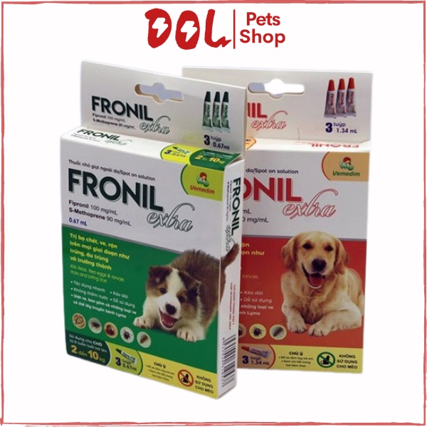 Fronil extra - Phòng ve rận bọ chét trên chó (1 tuýp)