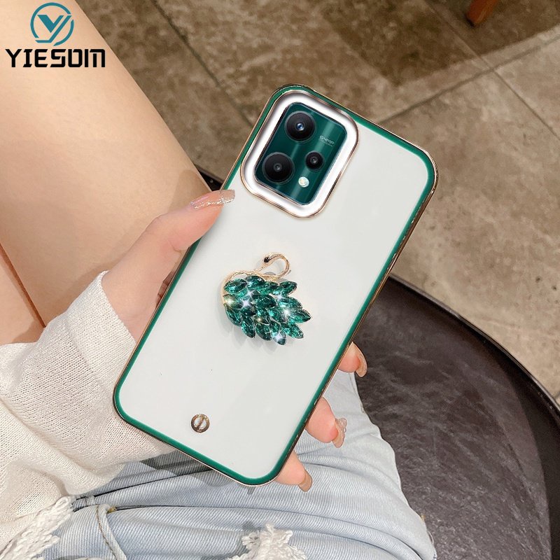 Ốp Điện Thoại Silicon Mềm Trong Suốt Đính Kim Tuyến Sang Trọng Cho Realme 9i 9 8 Pro Plus 4G 5G