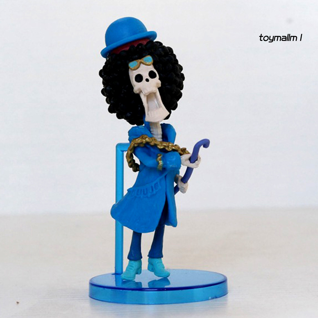 toymall 9Pcs/Set Anime Cartoon Cute Blue One Piece Model Toys Ornaments Home Decoration