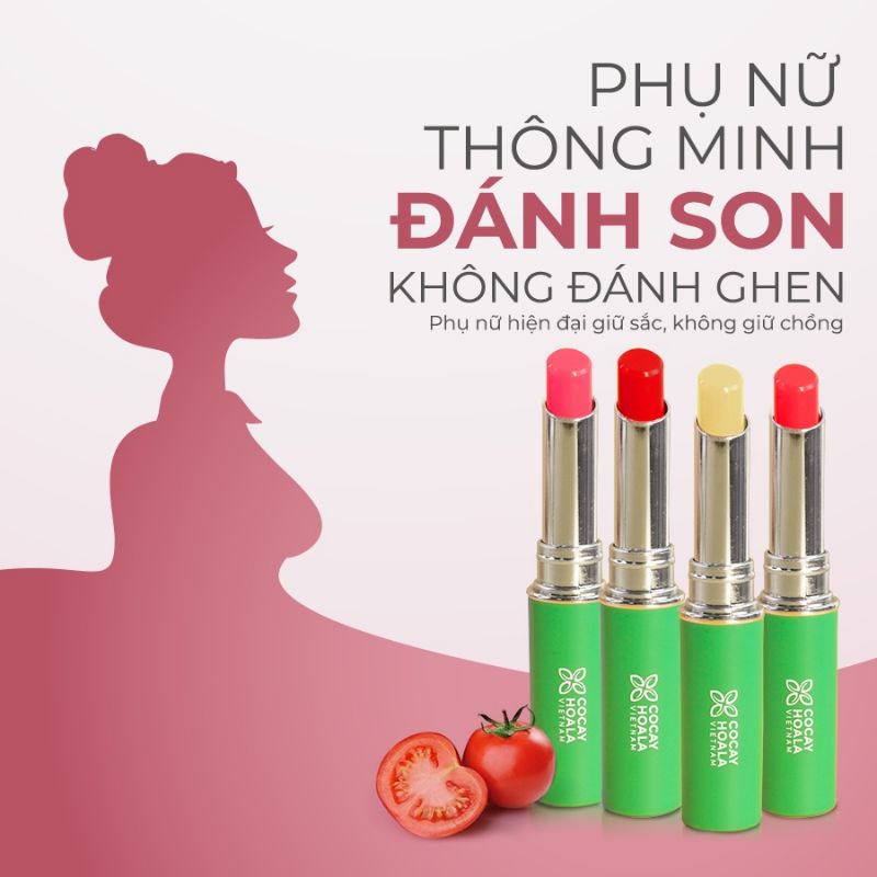 Son dưỡng cà chua hữu cơ 3M Cocayhoala  - 1.5g