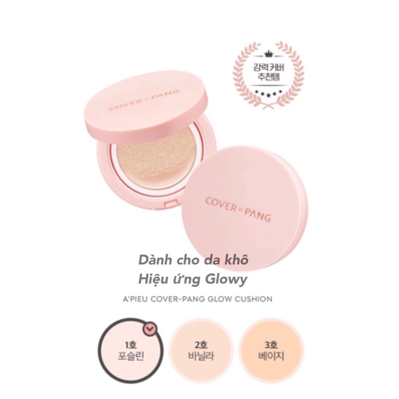 Phấn Nước Căng Bóng Cushion A'Pieu Cover Pang  SPF45 PA++