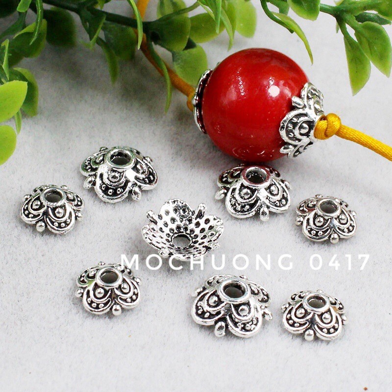 [GIÁ BUÔN] 2 chiếc Charm ốp hoa, bọc đá - Hàng loại 1 siêu đẹp PL831