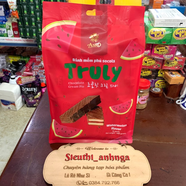 Bánh Mềm Phủ Socola Truly Anko Gói 400G | BigBuy360 - bigbuy360.vn