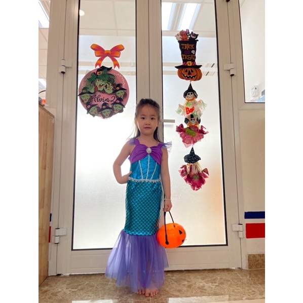 Bộ váy Nàng tiên cá Little Mermaid hóa trang Halloween cho bé G0378