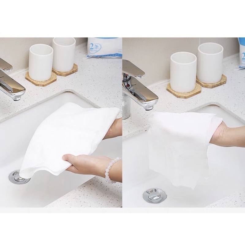 Khăn tắm khô dùng 1 lần tiện dụng khi đi du lịch. Disposable towel.
