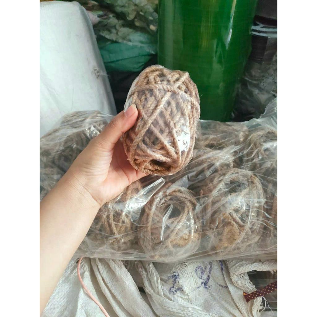 Cuộn dây thừng bằng dây đay làm đồ trang trí mầm non đồ thủ công 2mm,3mm,4mm