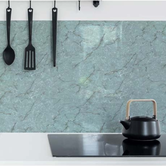Decal giấy dán tường ĐÁ XANH VÂN HỒNG khổ 45cm keo sẵn