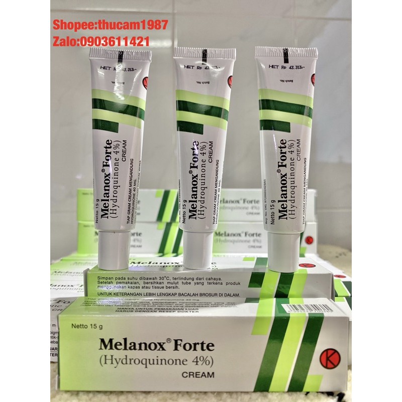 Kem loại bỏ nám ,đồi mồi ,đốm đen,  trắng da, Melanox Forte Hydroquinone4%.