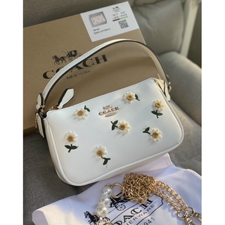Túi hoa cúc kẹp nách đeo chéo Fullbox 18cm - ảnh thật