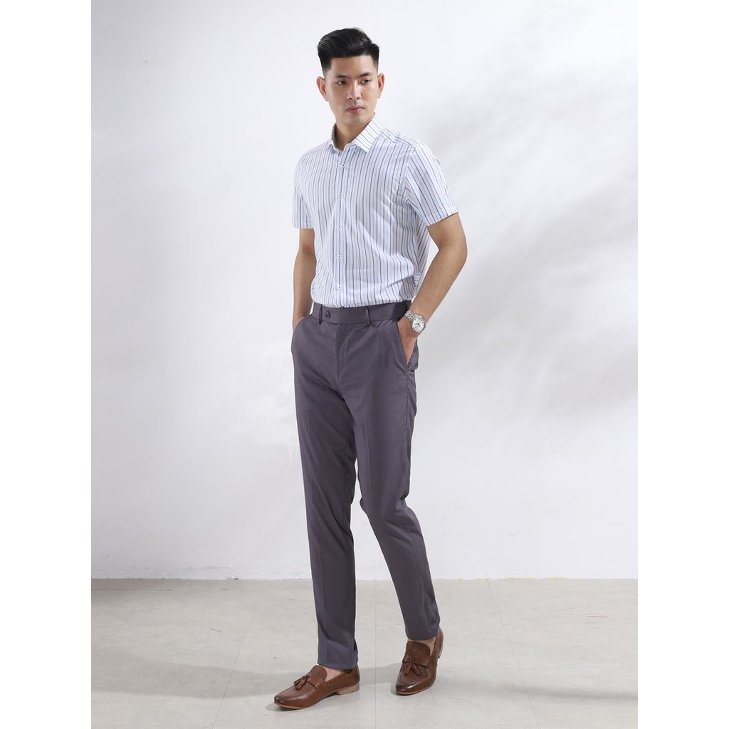 Áo sơ mi ngắn tay họa tiết kẻ sọc 2 màu ARISTINO - ASS143S8 | BigBuy360 - bigbuy360.vn