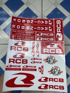 Sét tem logo rcb racing