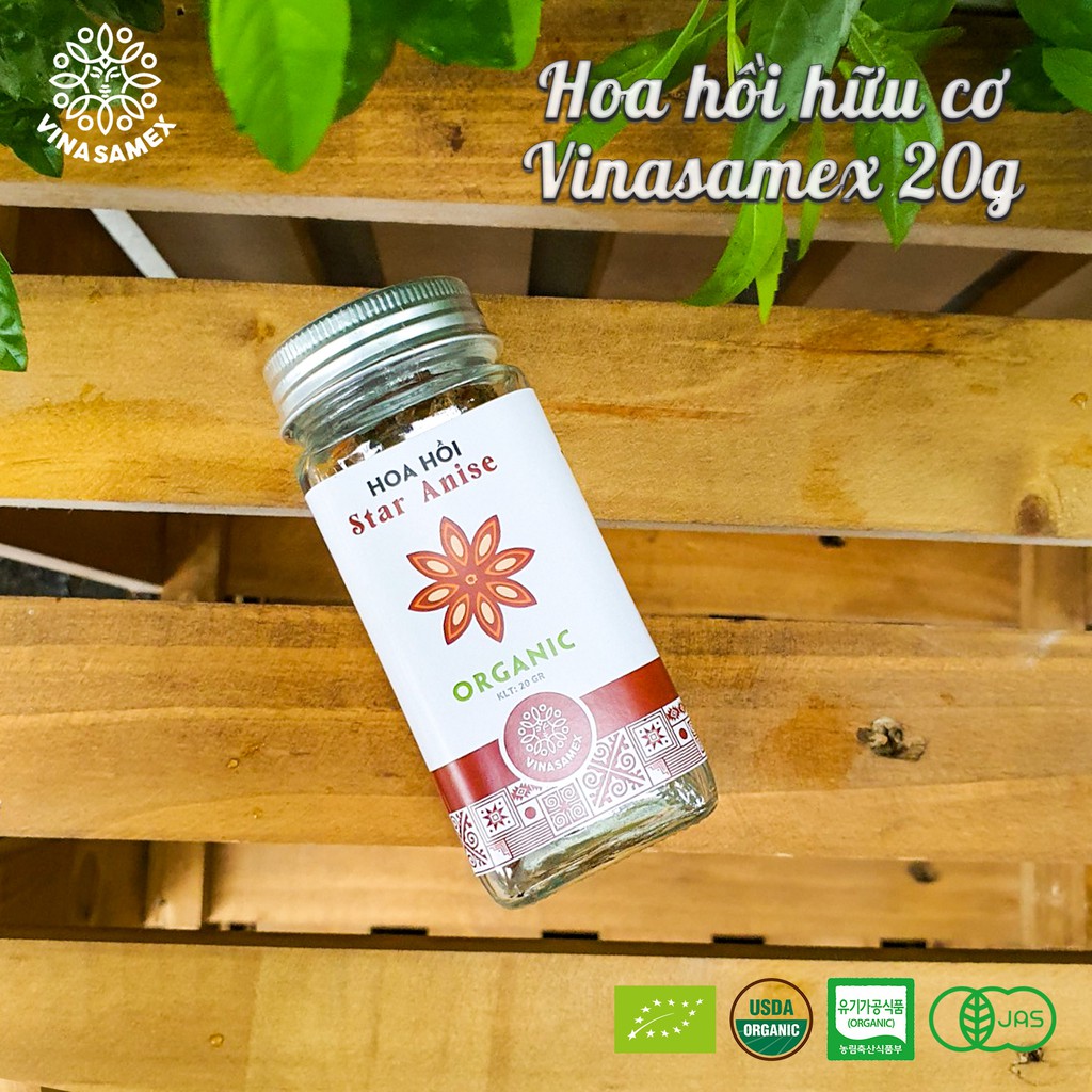 Gia vị hữu cơ Vinasamex bột hồi, bột hành, bột tỏi, hoa hồi, bột sả, bột quế, bột gừng, tiêu đen, tiêu đỏ, tiêu sọ..