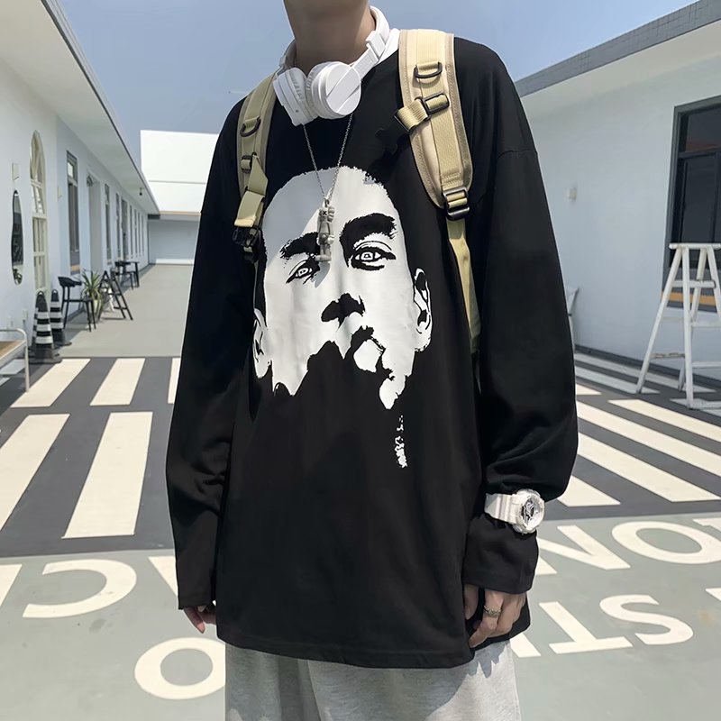 Áo thun nam dài tay cổ tròn thời trang Hàn