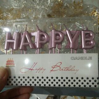Nến nhũ Happy Birthday