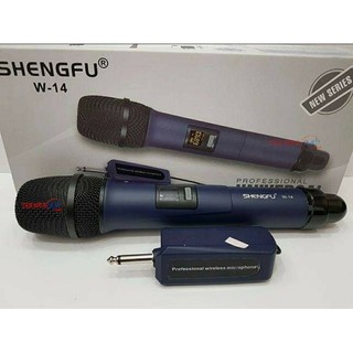 Micro đa năng không dây Shenhfu W14 cho loa kéo, blutooth loại 1 mic