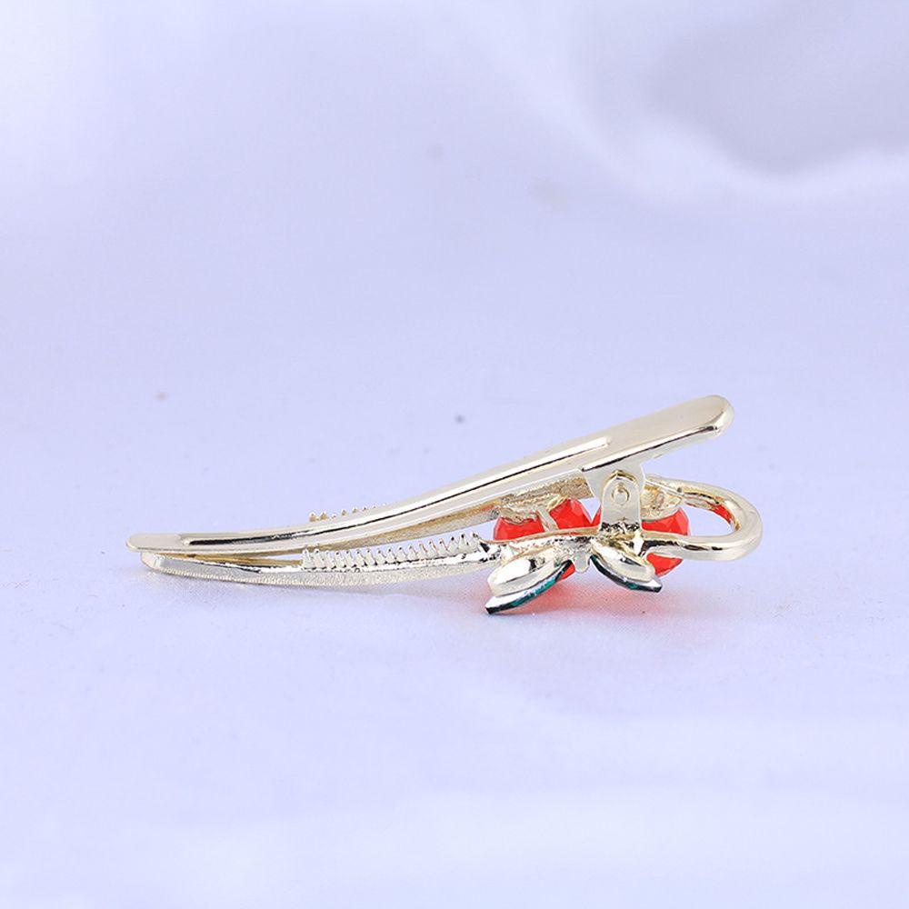 Kẹp Tóc Hình Quả Cherry Bằng Hợp Kim Thời Trang Hàn Quốc Cho Nữ