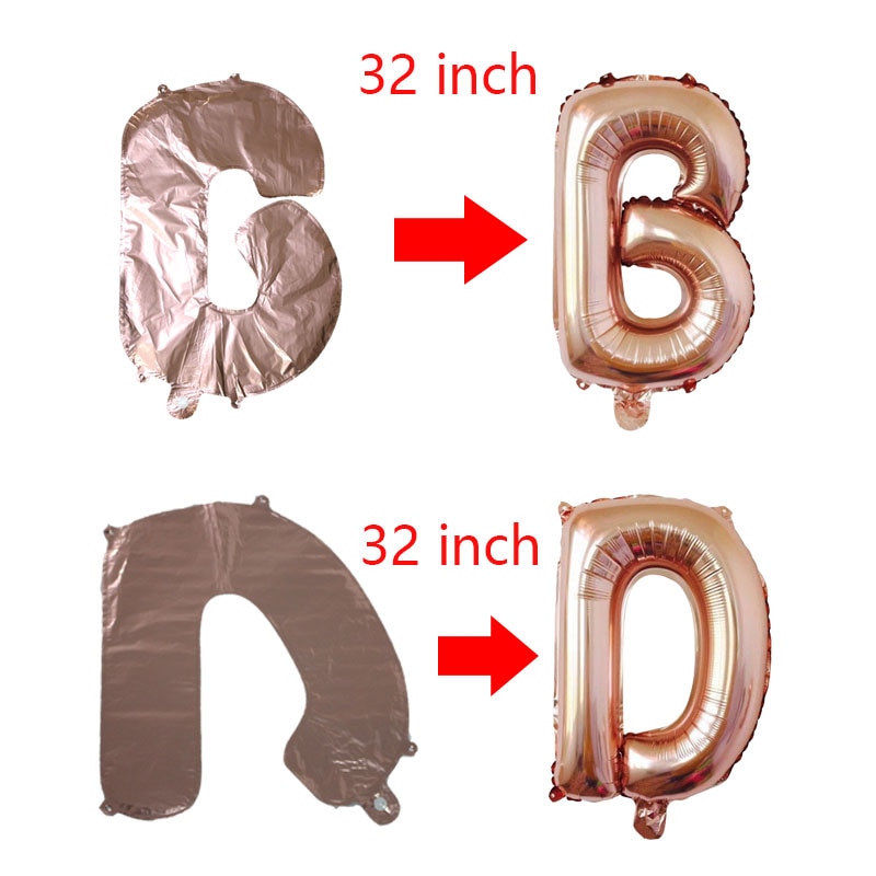 Bong bóng lá nhôm kí tự bảng chữ cái từ A-Z 16inch