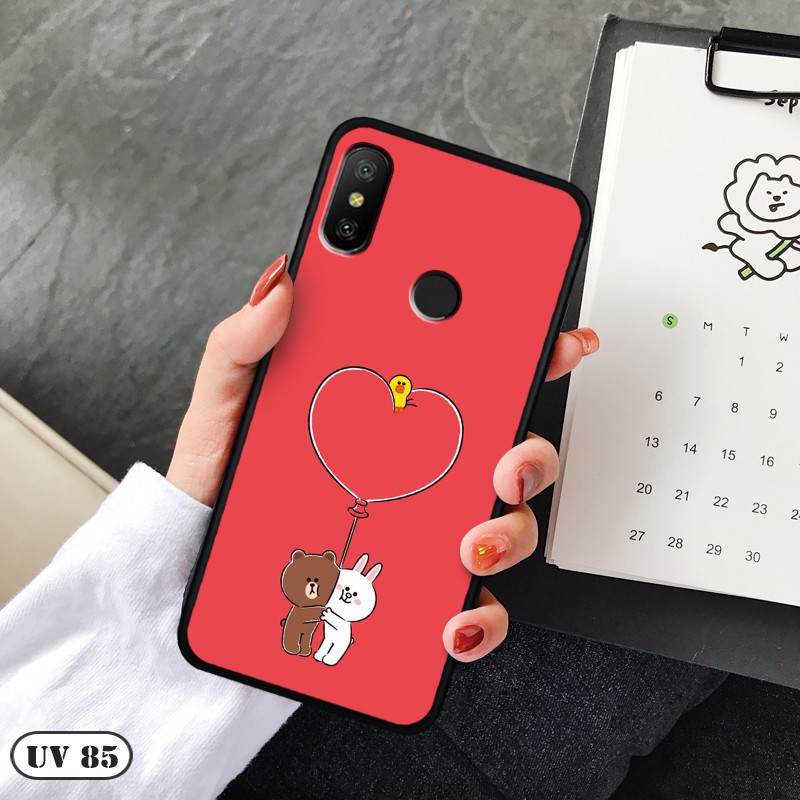 Ốp Xiaomi Redmi 6 Pro/ Mi A2 Lite - lưng nhám viền dẻo ngộ nghĩnh