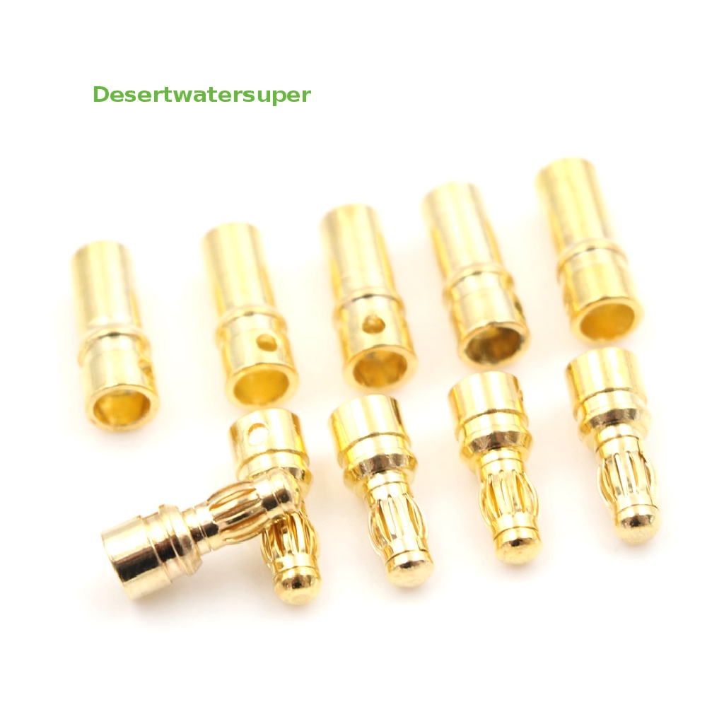 Bộ 5 Đầu Nối Chuối Mạ Vàng 3.5mm Jack 3.5mm