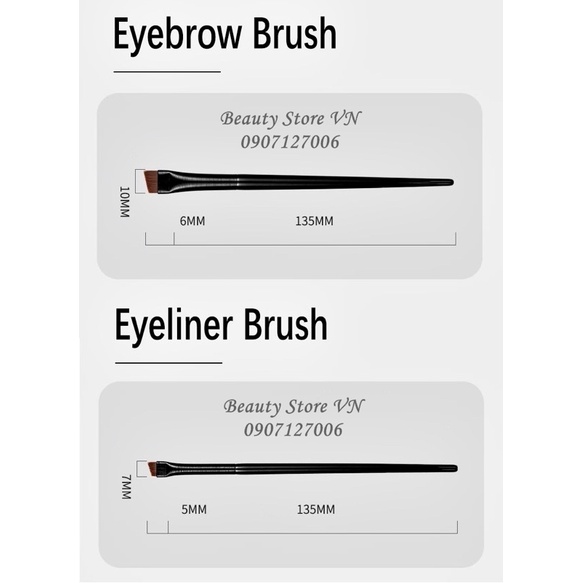 [FREESHIP] Cọ Vẽ Đuôi Mắt &amp; Kẻ Khuôn Chân Mày Eyebrow Eyeliner Brush