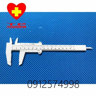 Thước kẹp caliper đo kích thước bằng nhựa mini 0-150mm 6inch tiện lợi