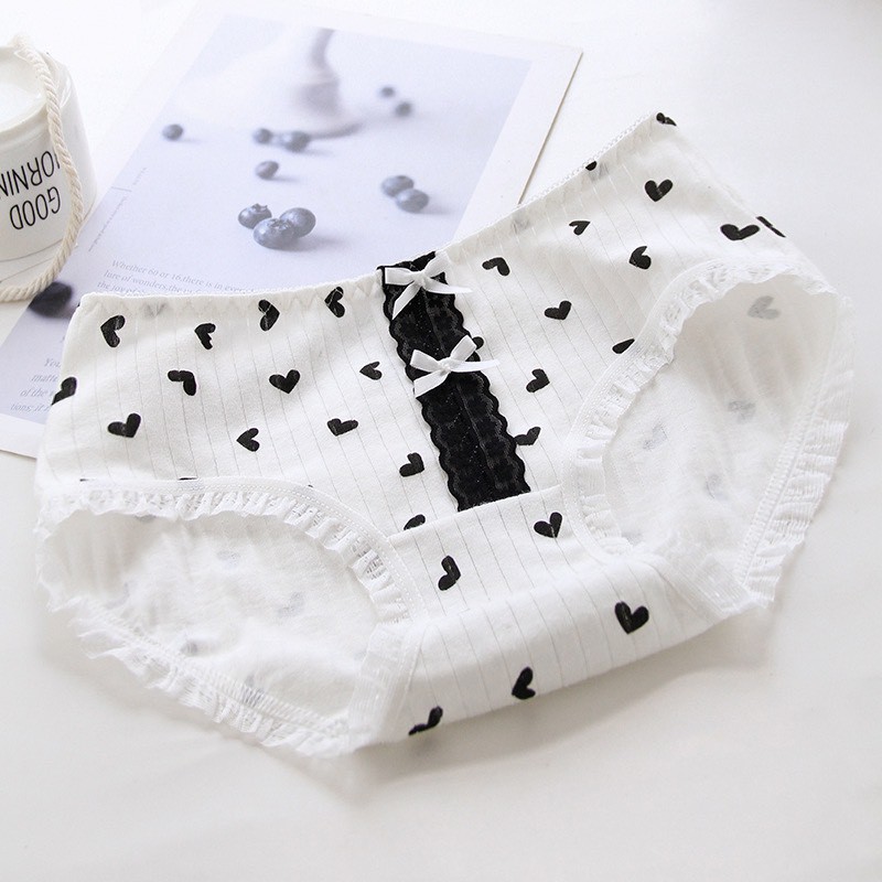 Hộp 5 quần lót nữ dễ thương len tăm cotton thun lạnh kháng khuẩn quà tặng ý nghĩa DOLLYSECRET QL042