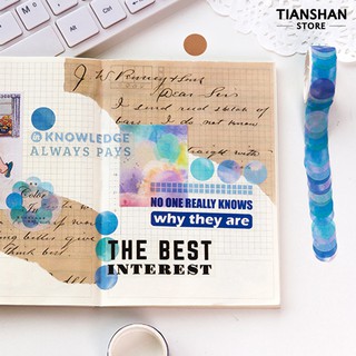 Cuộn 100 miếng dán chấm tròn trang trí scrapbook DIY