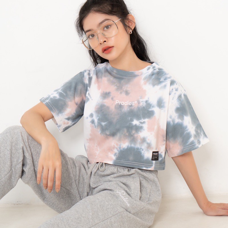 Áo Croptop Tie Dye Oversize