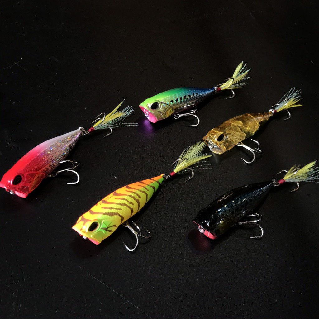 Mồi câu popper REALIS DUO 64 SW đi câu cá biển, chẽm, vược, mú, tráp... Mồi lure biển 9g - 64mm câu nổi trên mặt nước