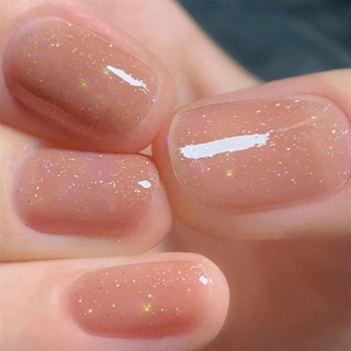 Sơn Móng Tay Màu Hồng Lấp Lánh Thời Trang