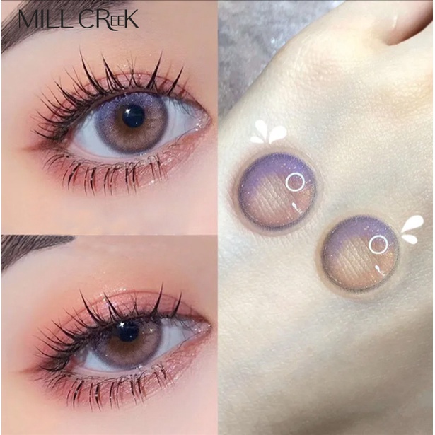 Kính áp tròng Cận thị Silicone Hydrogel  Màu hồng Nâu Tự nhiên Kính áp tròng hàng ngày Đường kính nhỏ Dễ dàng đeo Ống kính mềm Kính áp tròng Trang điểm mắt dễ thương