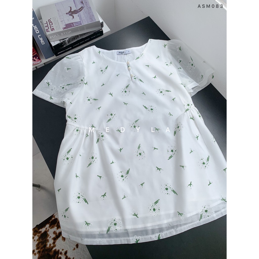 MEDYLA - Áo sơ mi bầu công sở 2 lớp tơ lót lụa cho bầu đi làm, đi chơi cực xinh - ASM076
