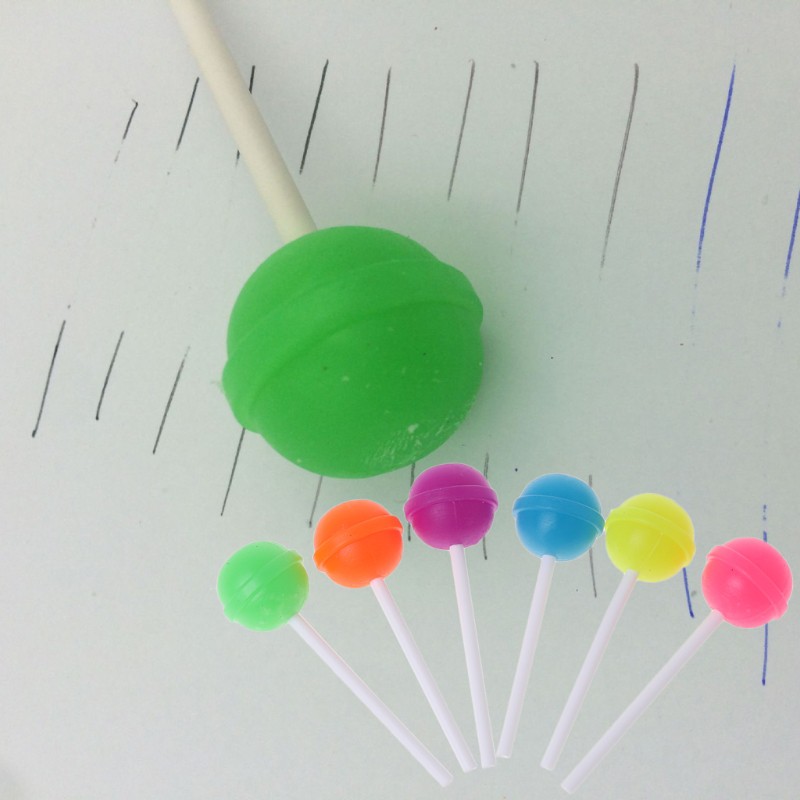 6 Gôm Tẩy Hình Kẹo Mút Dễ Thương