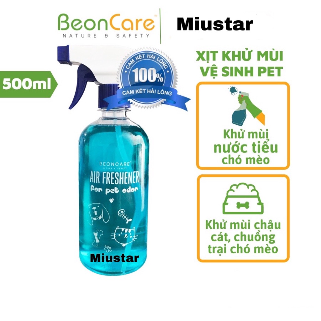 Xịt khử mùi nước tiểu chó mèo Beoncare 500ml