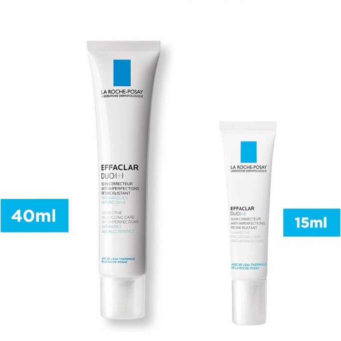 Kem Dưỡng Giảm Mụn, Ngừa Thâm, Thông Thoáng Lỗ Chân Lông La Roche-Posay Effaclar Duo+ 15ml 40ml