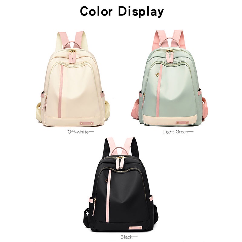 Balo du lịch SUPERCUTE vải oxford chống thấm nước sức chứa lớn thời trang cho nữ