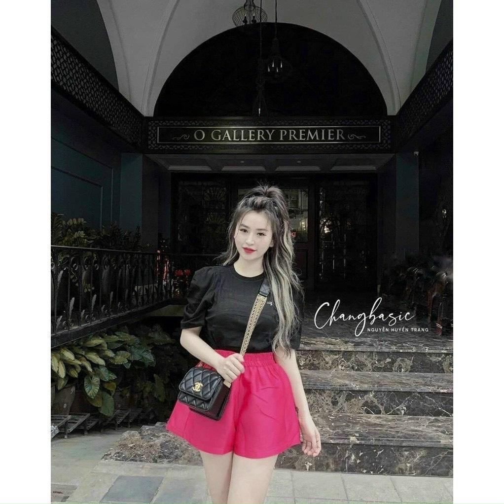 Quần Đùi Nữ Ống Rộng Phi Lụa alohashop91