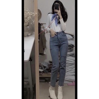 Quần jean ống đứng