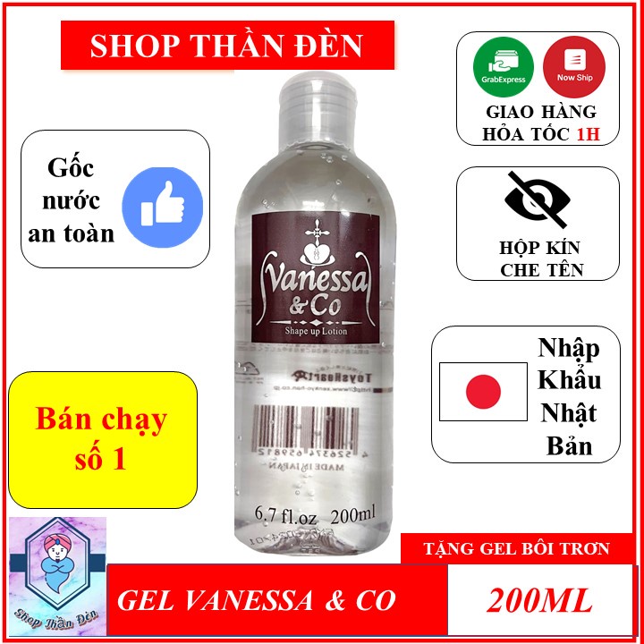 Gel Bôi Trơn VANESSA&CO nhập khẩu nhật bản 200ml VANESSA