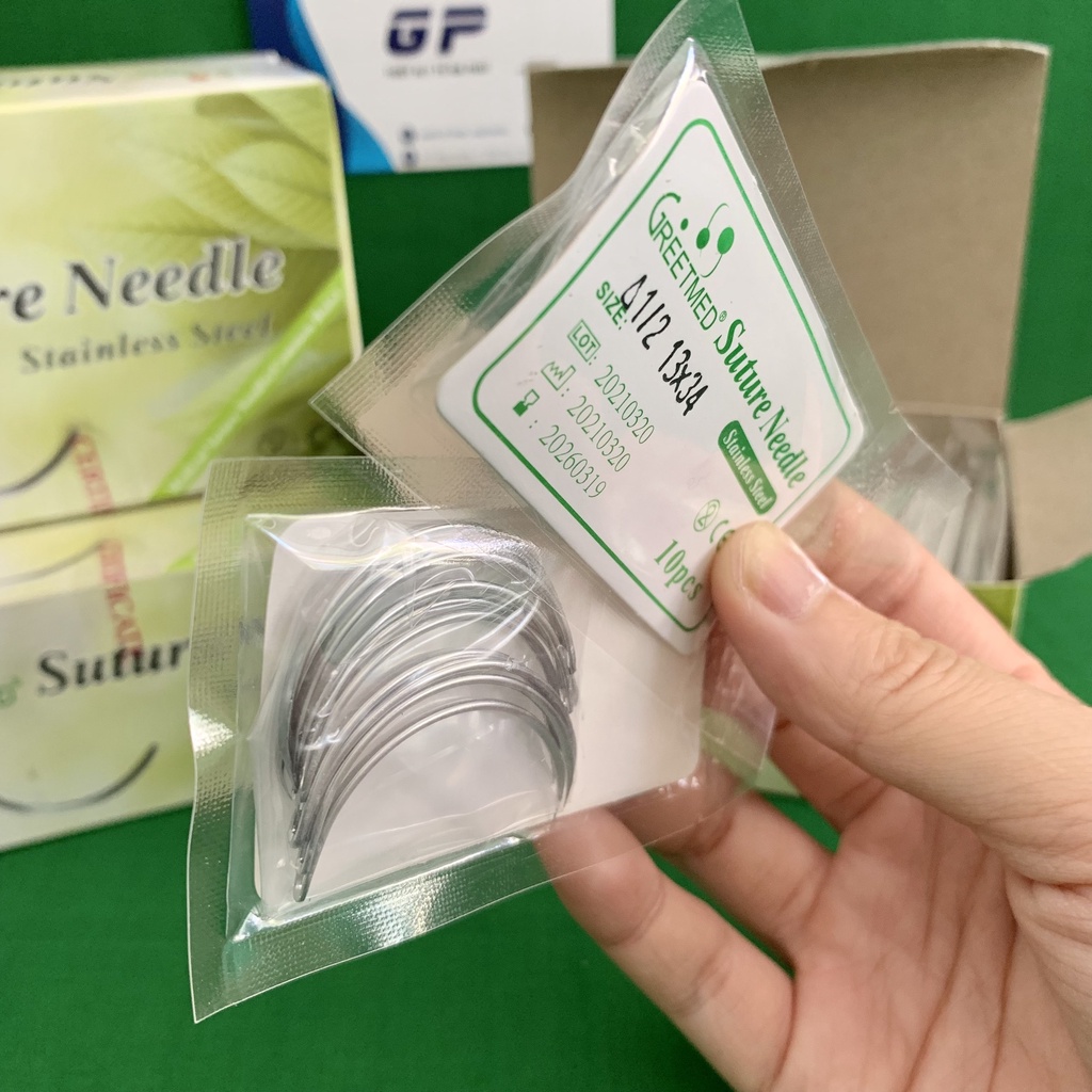 KIM KHÂU DA Y TẾ GREETMED MŨI KIM TAM GIÁC KIM KHÂU THỰC HÀNH KHÂU GIÒ