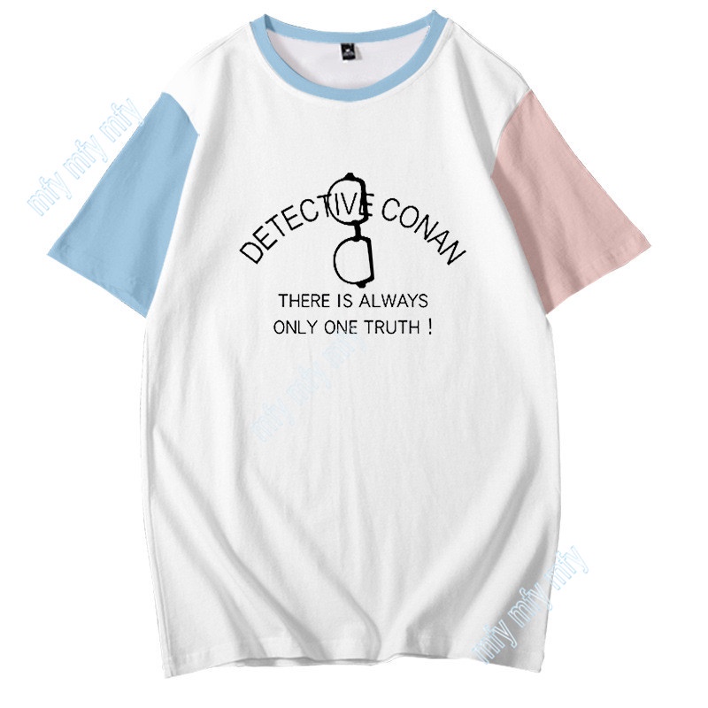 Áo Thun Tay Ngắn In Hình Thám Tử Conan Thời Trang Mùa Hè Cho Bé