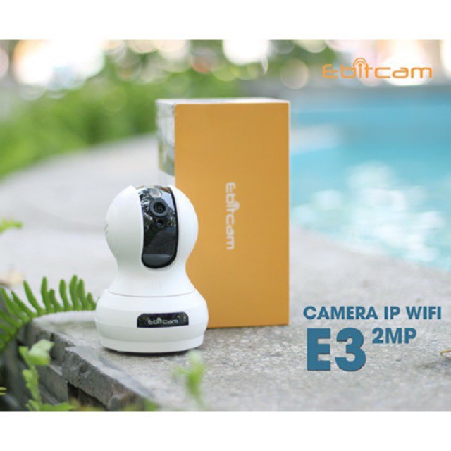 Camera Ip Wifi EbitCam E3 2MPX Full HD 1080P - Lưu Trữ Cloud Miễn Phí 1 Năm