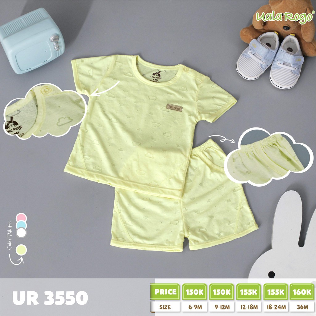 UR 3550 Bộ QA Uala rogo cộc CV vải mây hờ cho bé