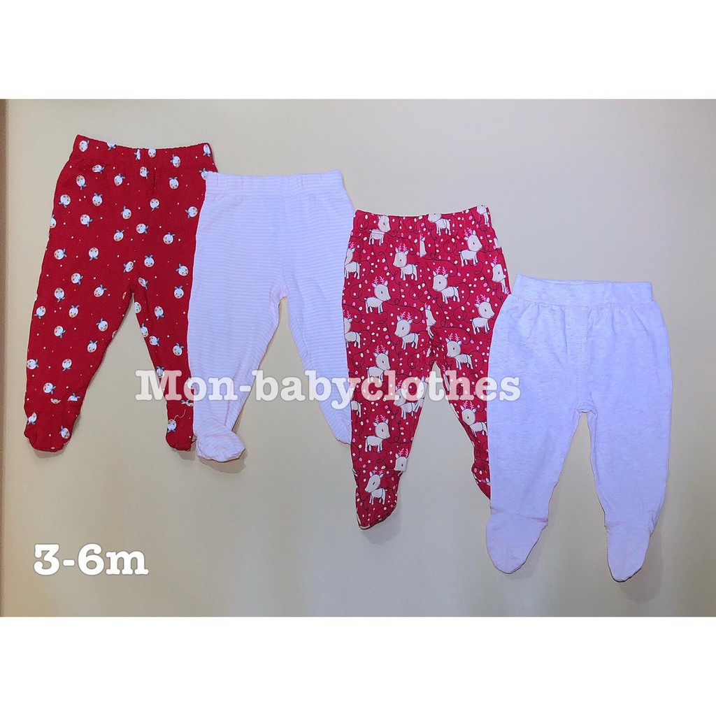 Quần liền tất cotton [3-18m nhiều mẫu]