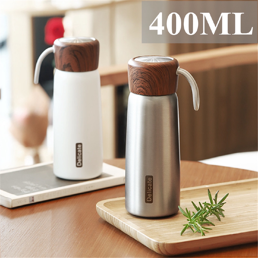 400ml Portable Stainless Steel Thermos Travel Mug Flask Thermal Insulated Bottle