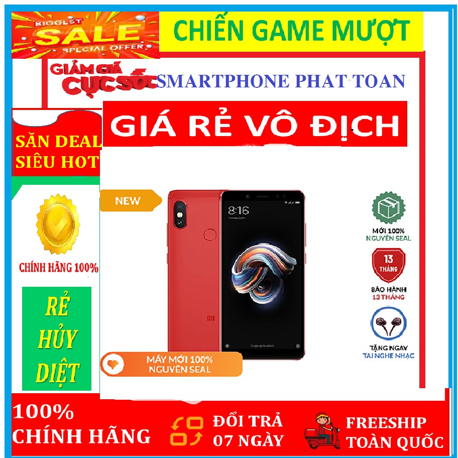 Điện thoại Xiaomi REDMI NOTE 5 PRO 2sim ram4G/64GB zin, CHƠI PUBG, FREE FIRE, LIÊN QUÂN Mượt